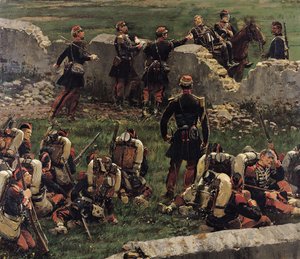 Frammento del Panorama della battaglia di Rezonville (16 agosto 1870), 1883